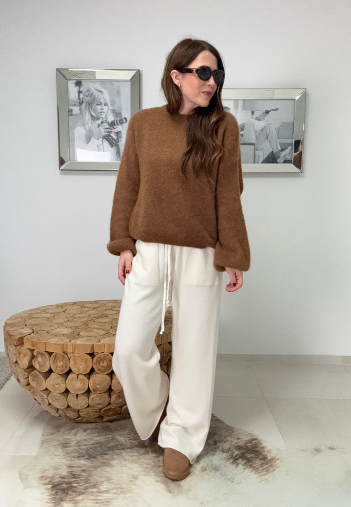 Alpaka Pullover "Sylt" - Braun
