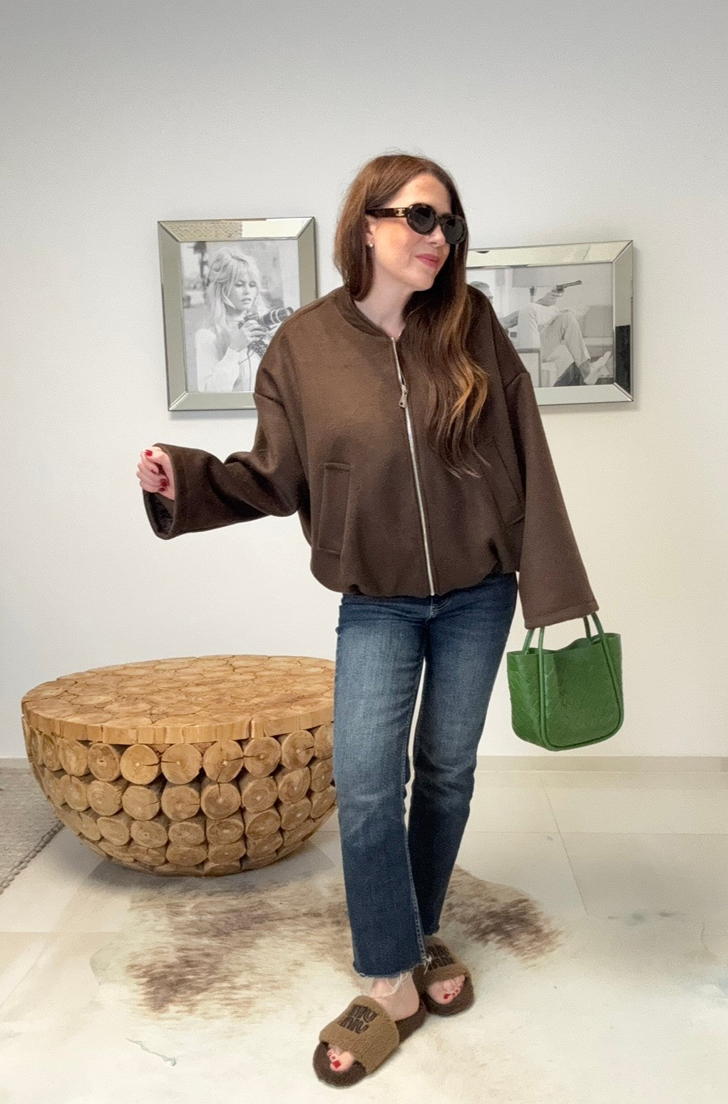 Blousonjacke - Schoko