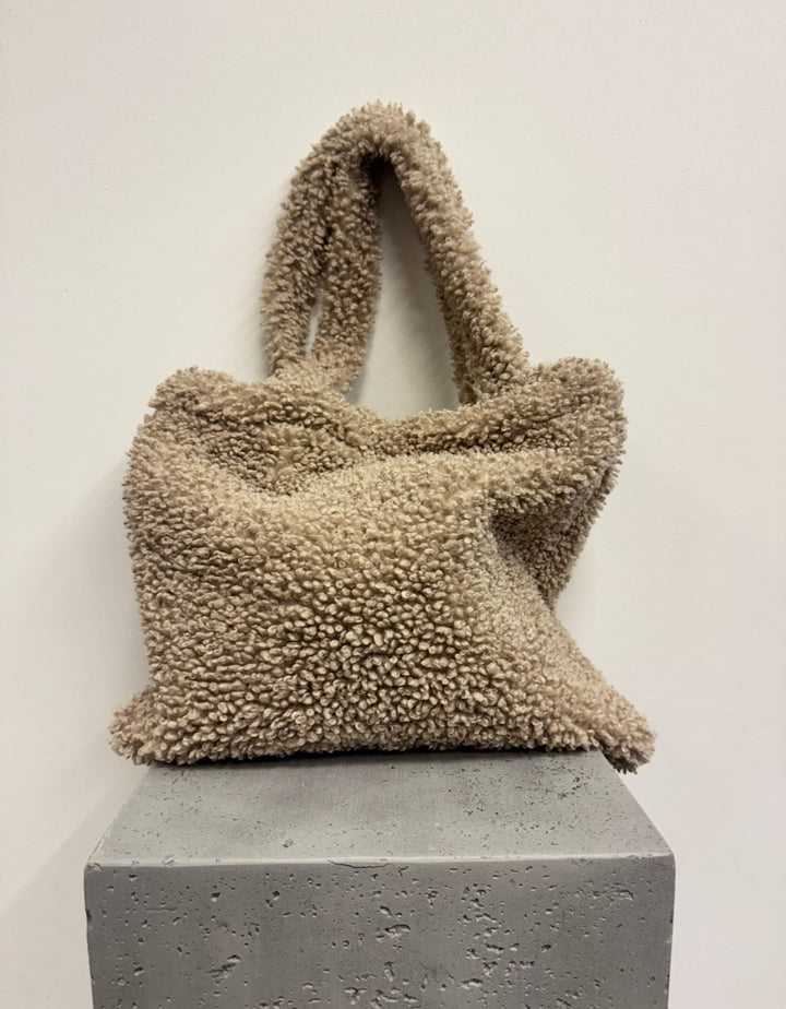 Teddy-Tasche - Beige