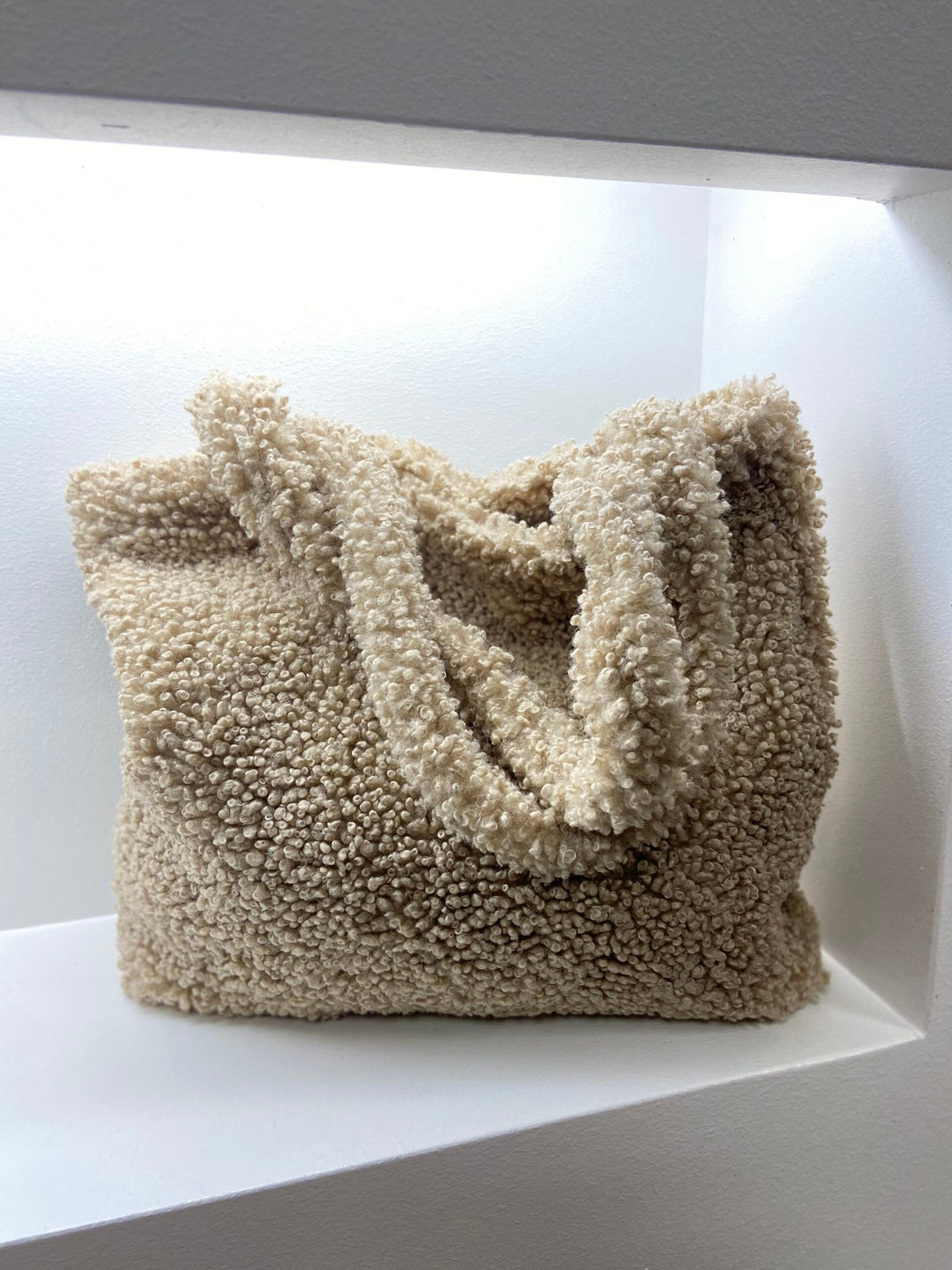 Teddy-Tasche - Beige
