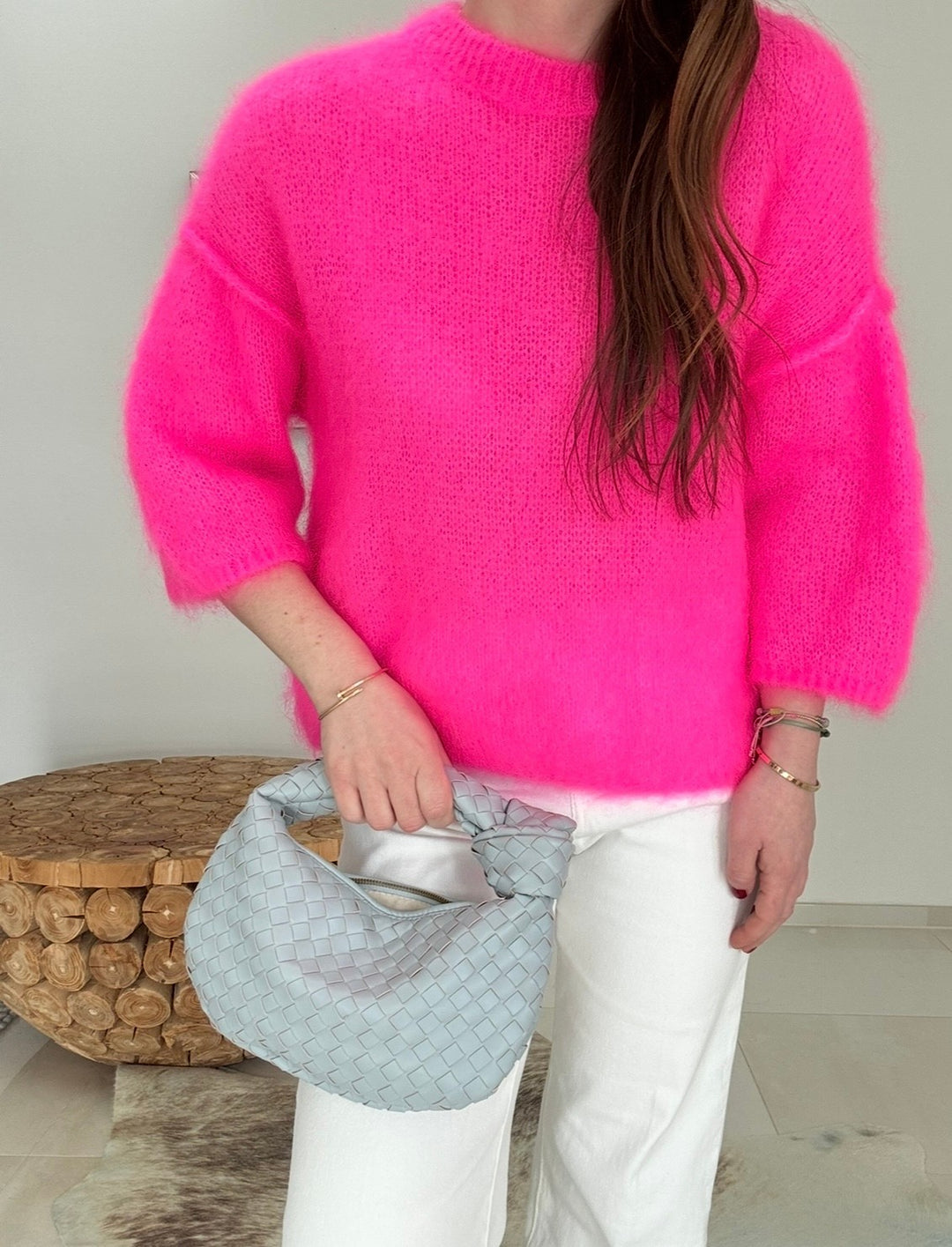 Mohair-Shirt - Pink (ohne Naht)