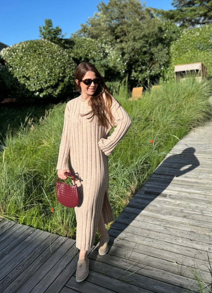 Maxi-Kleid - Puder