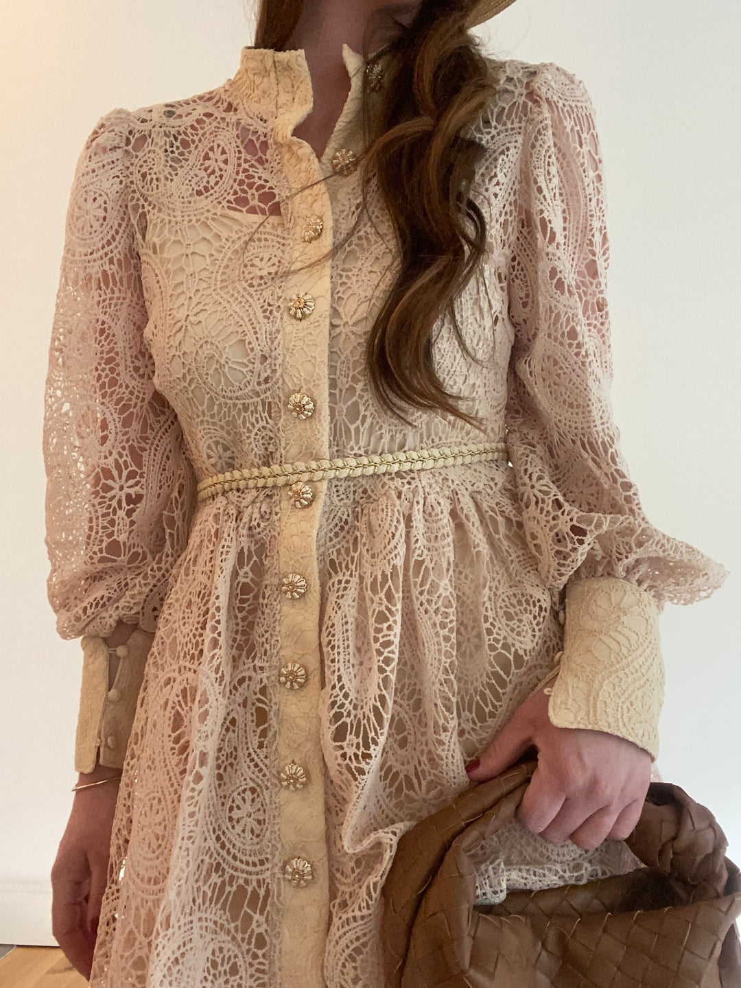 Häkelkleid - Beige