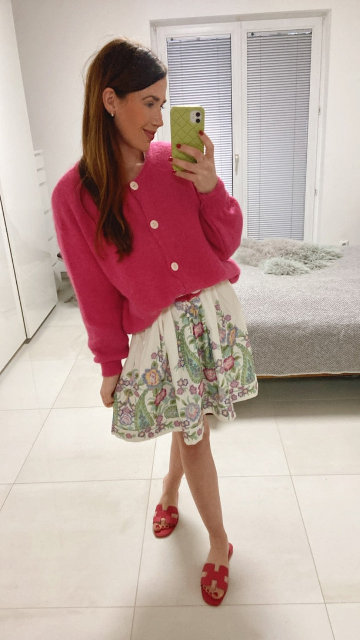 Verspieltes Kleid - Fuchsia