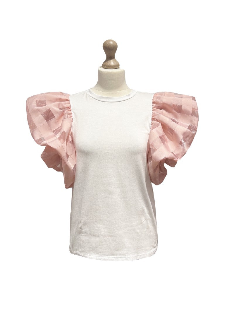 Shirt mit weiten Ärmeln - Rose