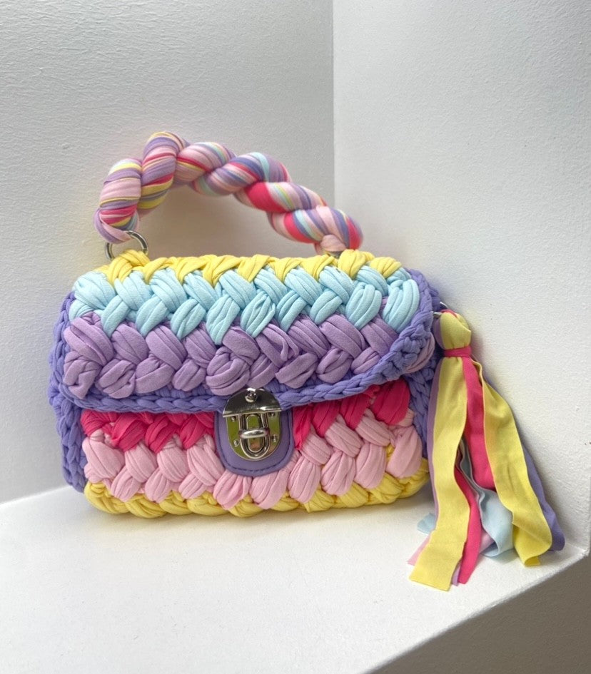 Geflochtene Tasche - Gelb
