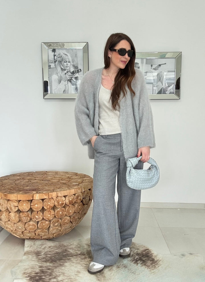 Mohair Cardigan - Grau