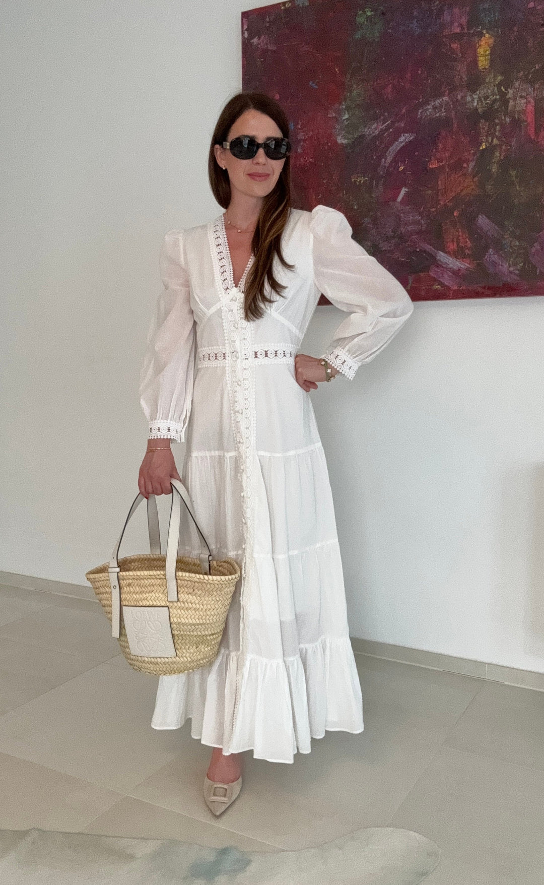 Maxi-Kleid - Weiß
