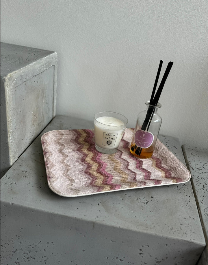 Tablett flach - Rosa