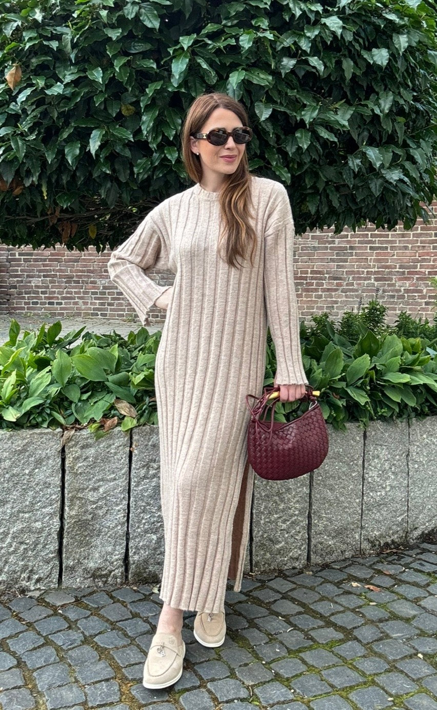 Maxi-Kleid - Puder