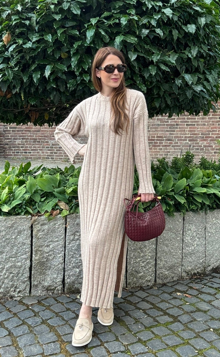 Maxi-Kleid - Puder