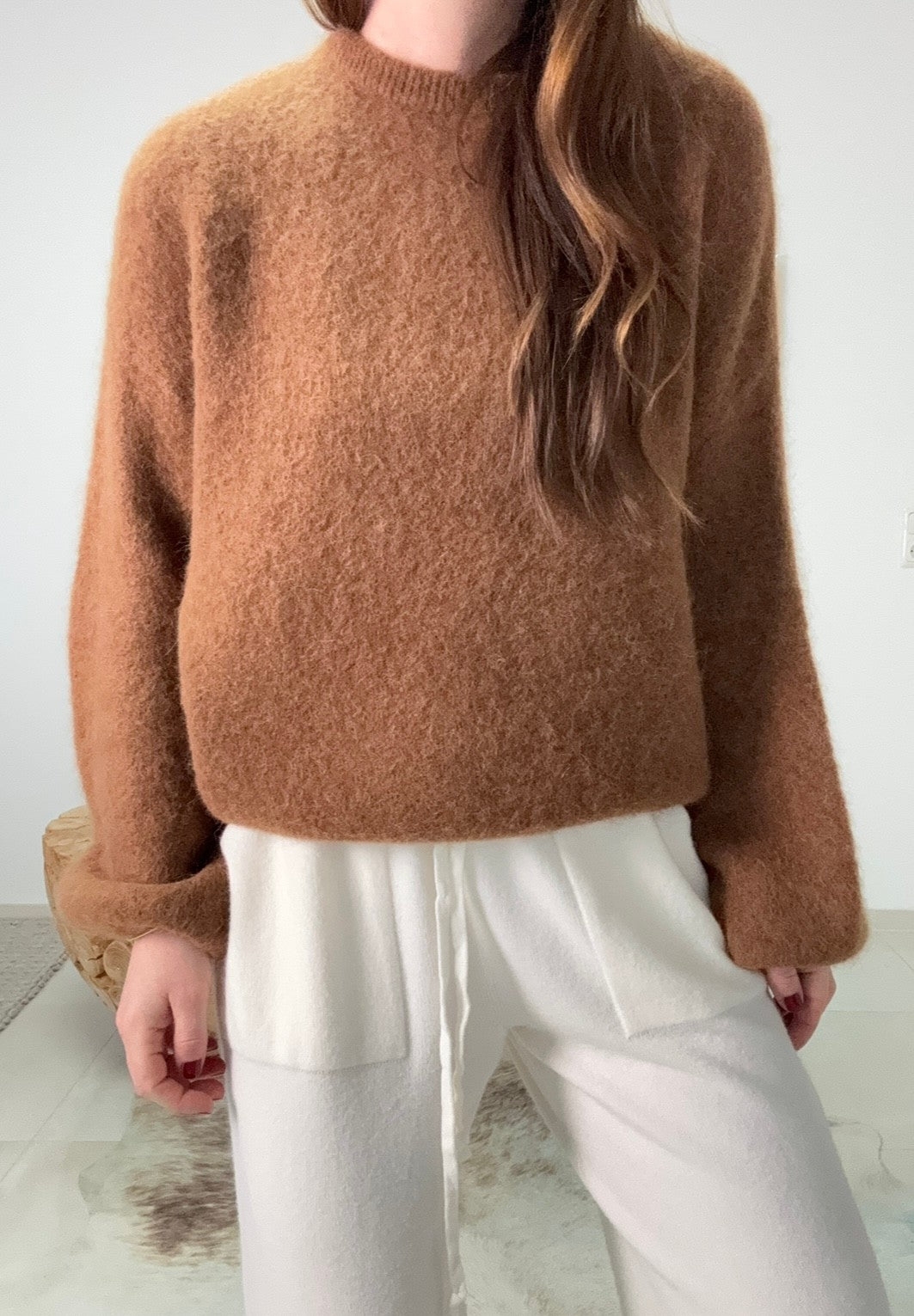 Alpaka Pullover "Sylt" - Braun