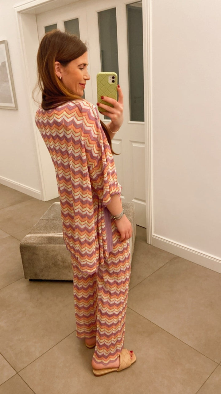 Strickjacke  - Flieder