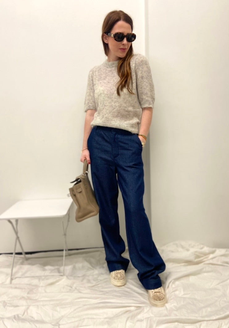 Weite Jeans mit Schubtaschen