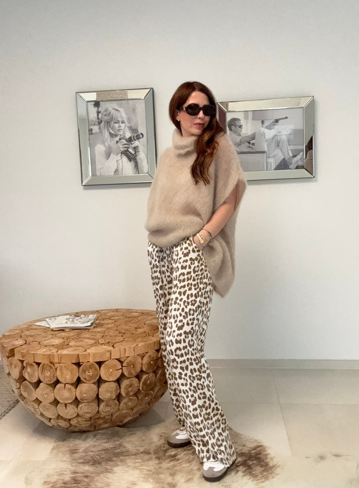 Mohair-Pullunder - Beige