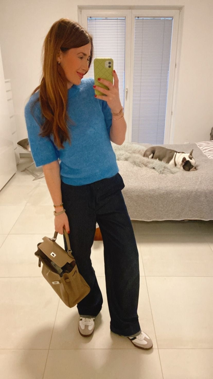 Weite Jeans mit Schubtaschen