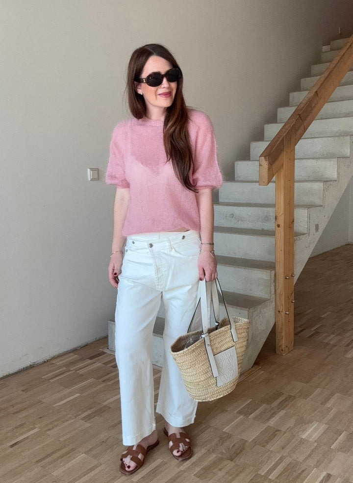 Dünnes Mohairshirt - Rosa