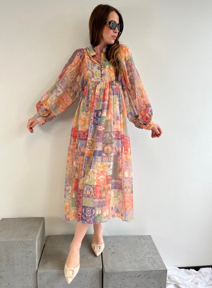 Maxi-kleid - Bunt