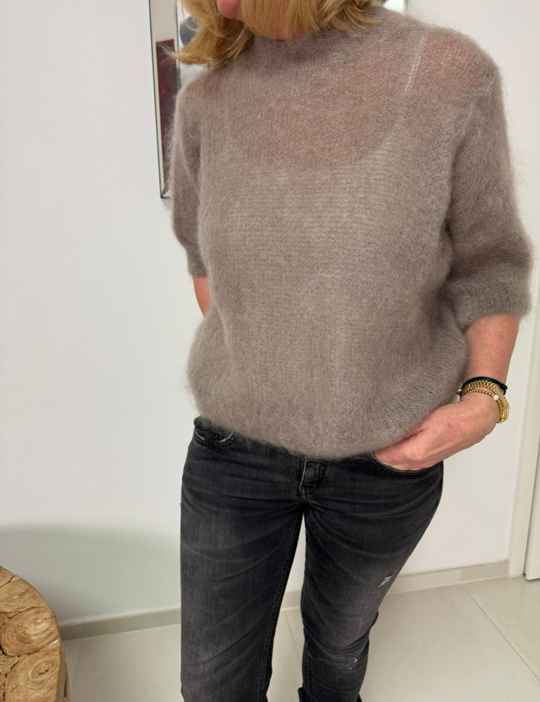 Mohair Shirt - Taupe