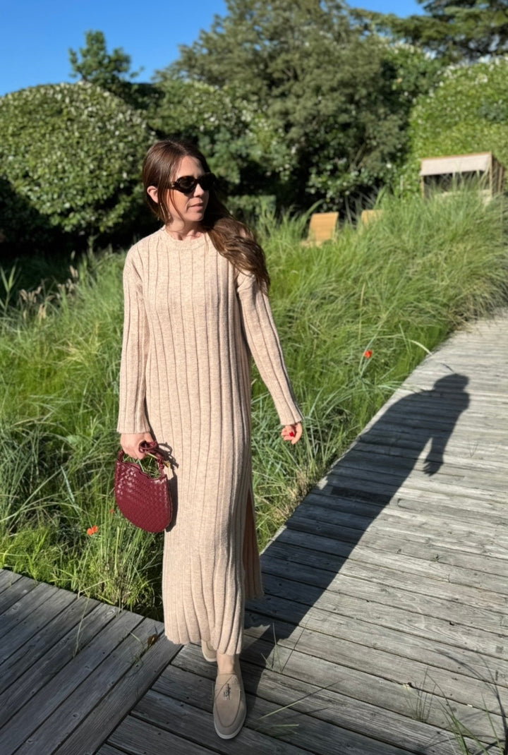 Maxi-Kleid - Puder