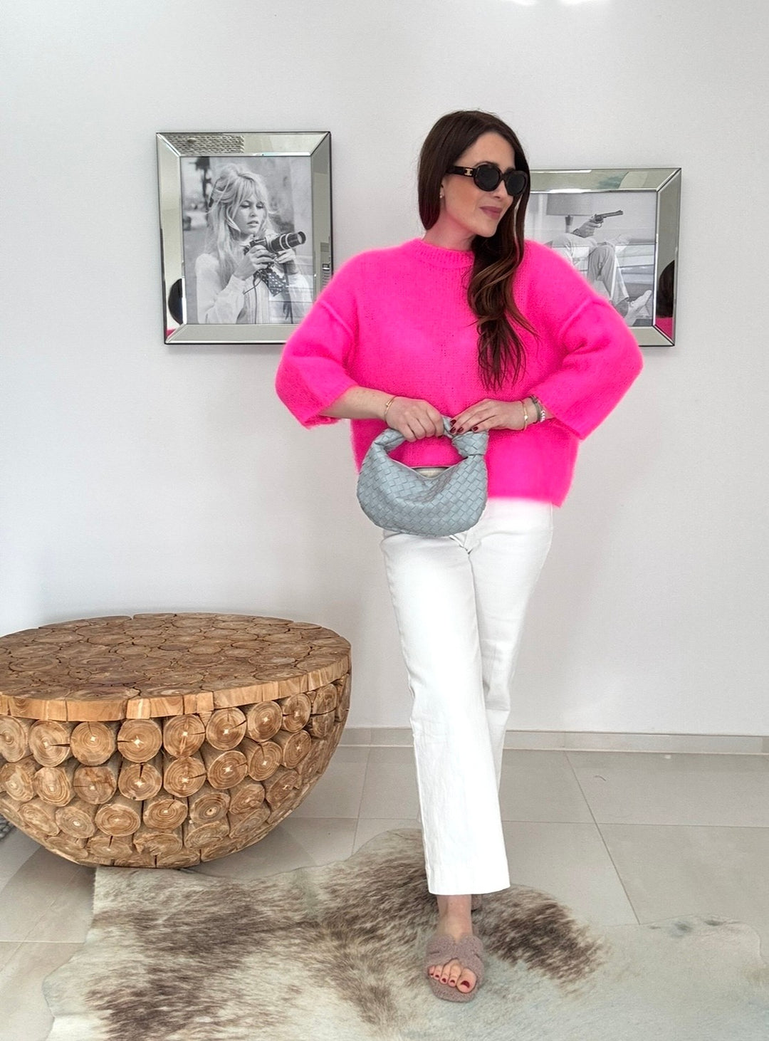 Mohair-Shirt - Pink (ohne Naht)