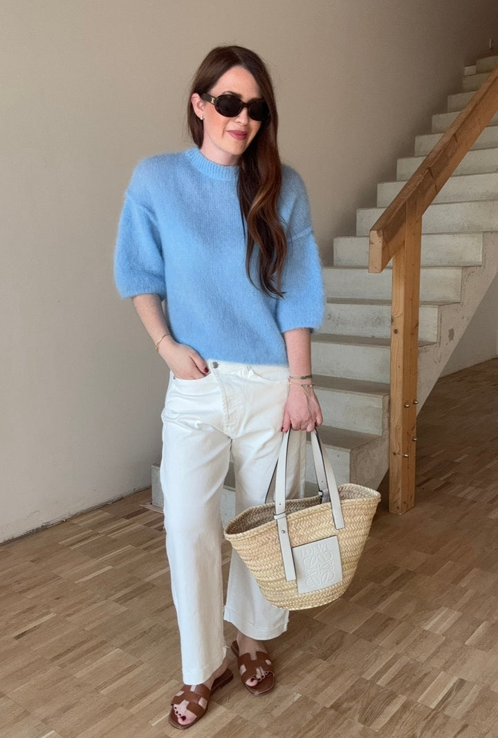 Mohair-Shirt - Hellblau