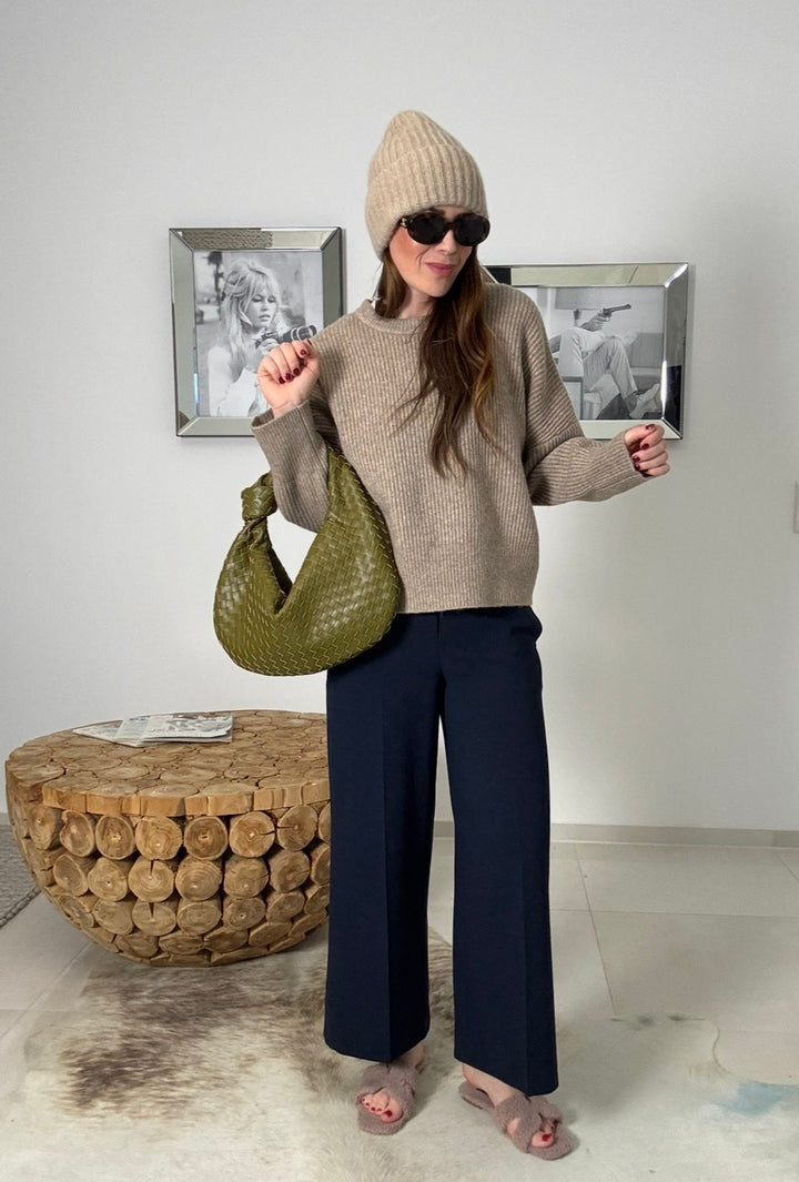 Strickpullover - Braun