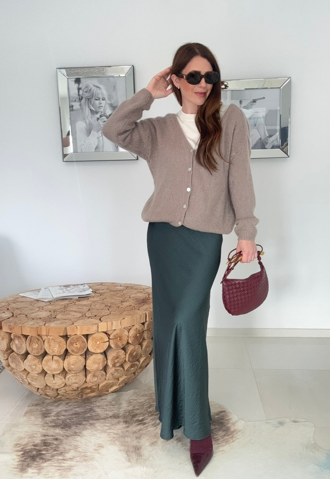 Cardigan  - Taupe