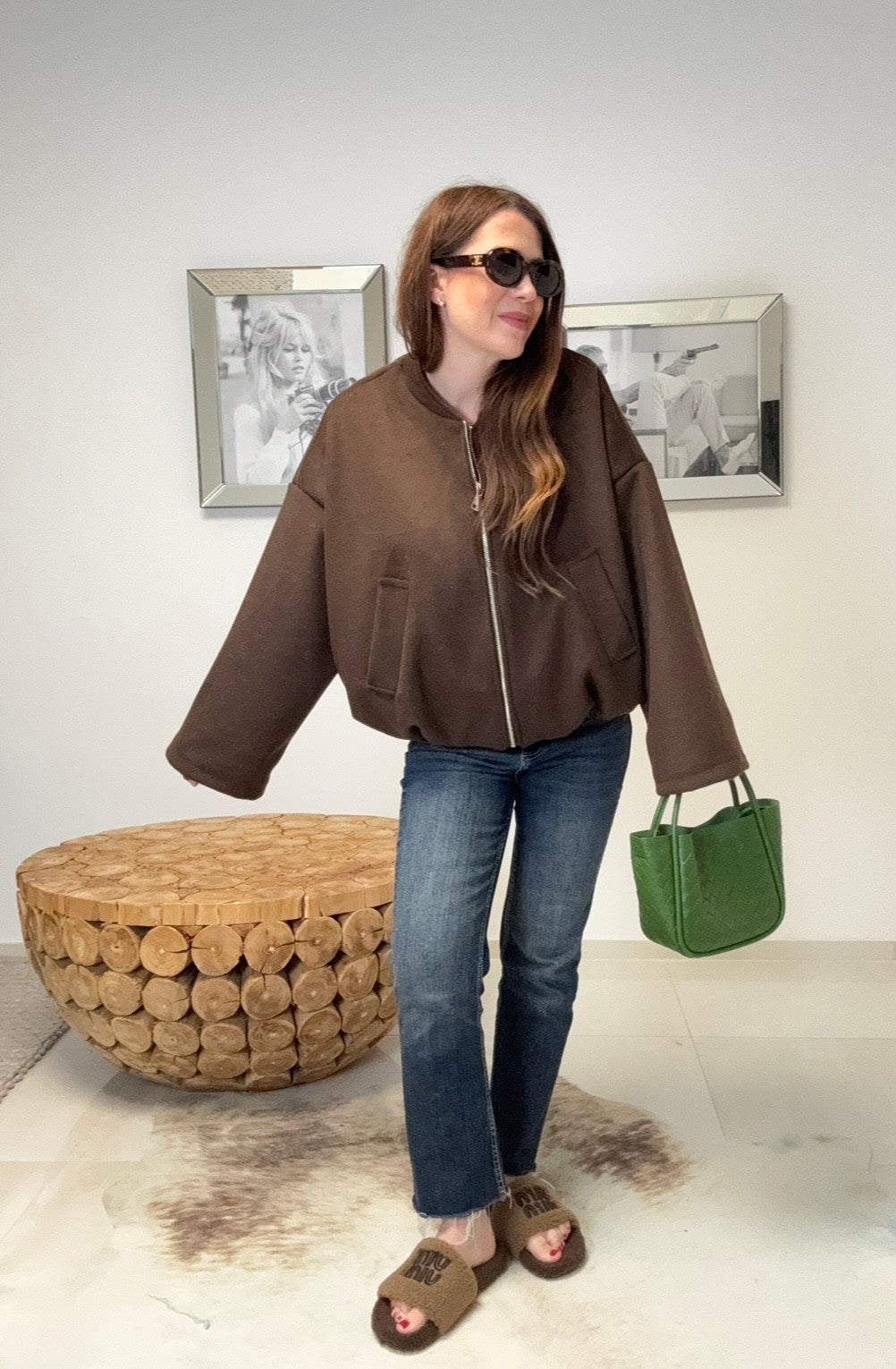 Blousonjacke - Schoko