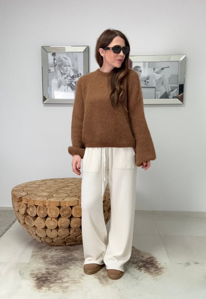 Alpaka Pullover "Sylt" - Braun