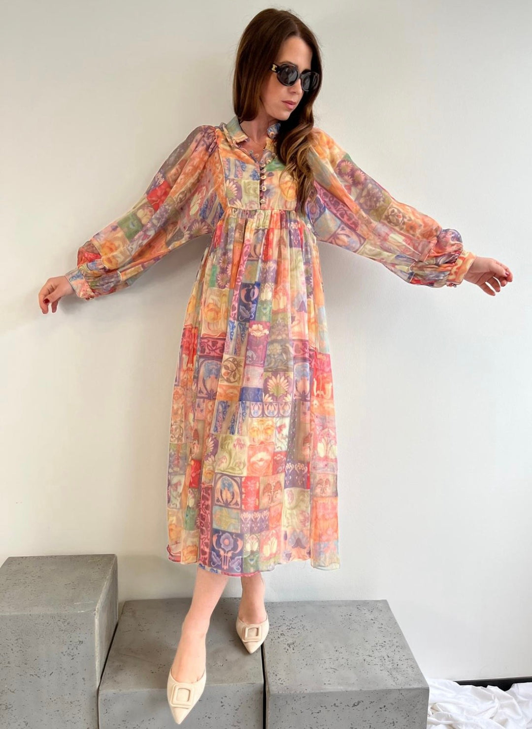 Maxi-kleid - Bunt