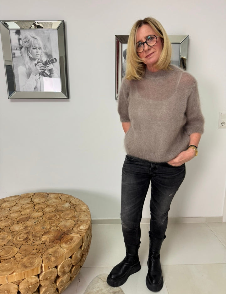 Mohair Shirt - Taupe