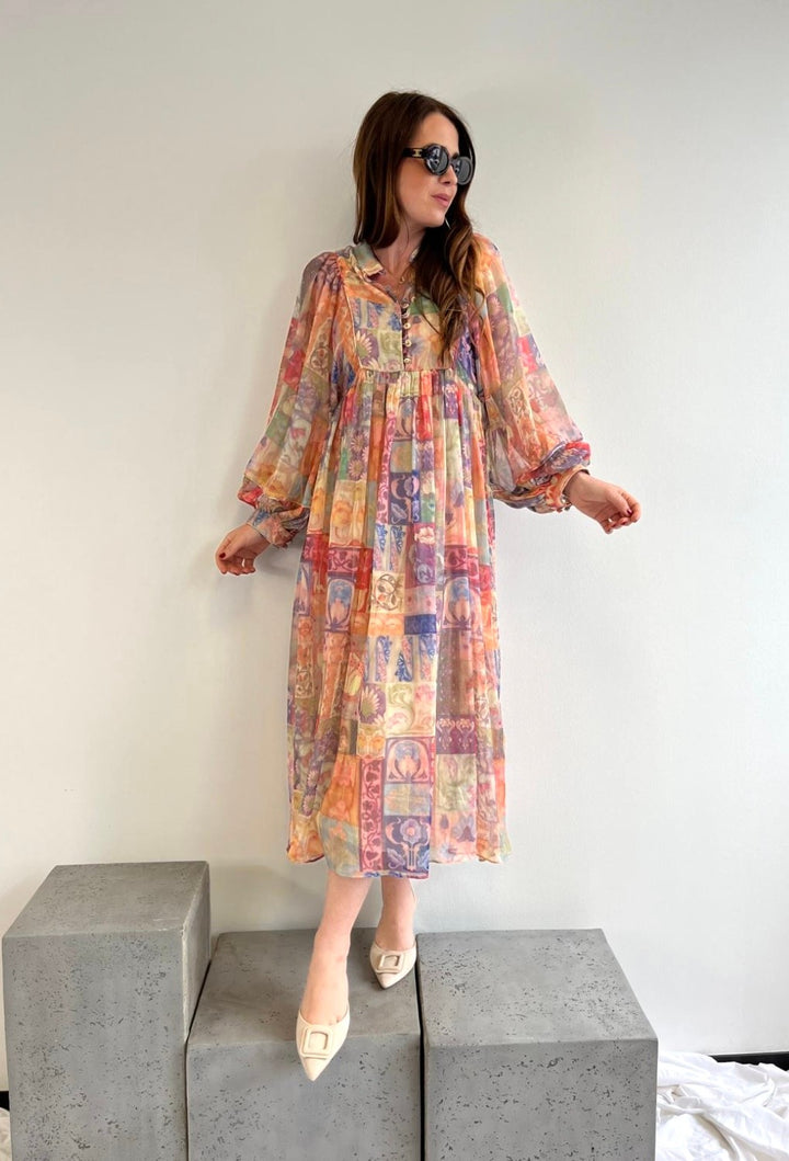 Maxi-kleid - Bunt