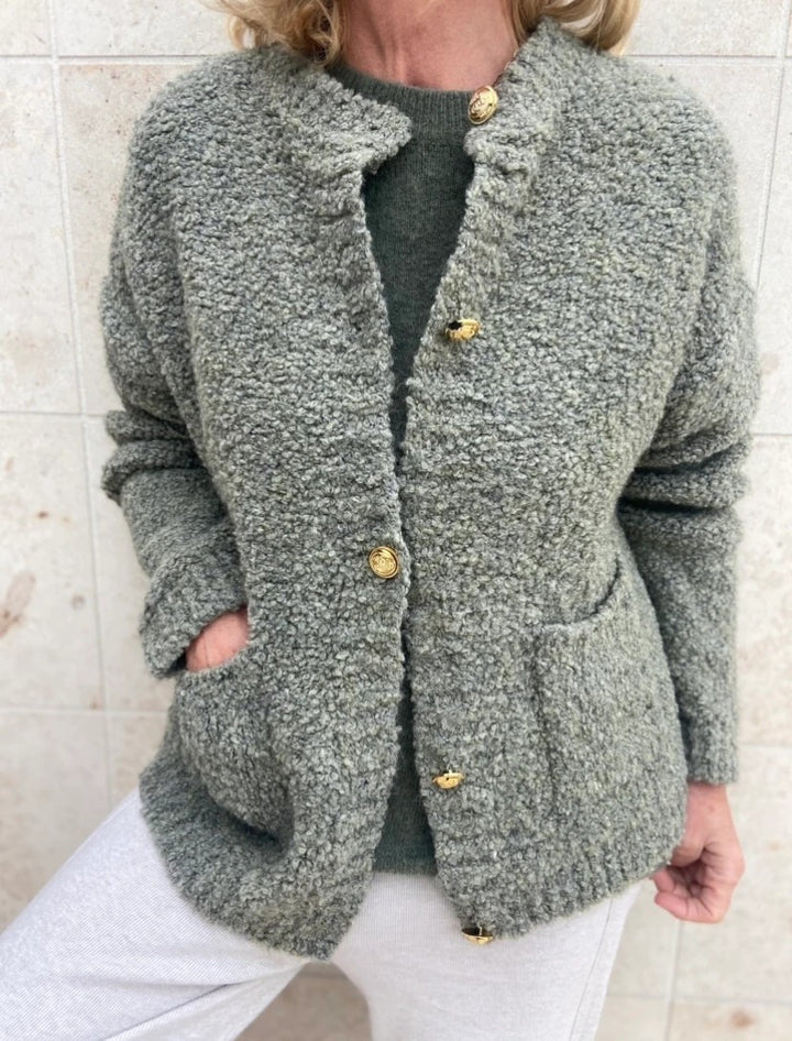 Strickcardigan  - Salbei