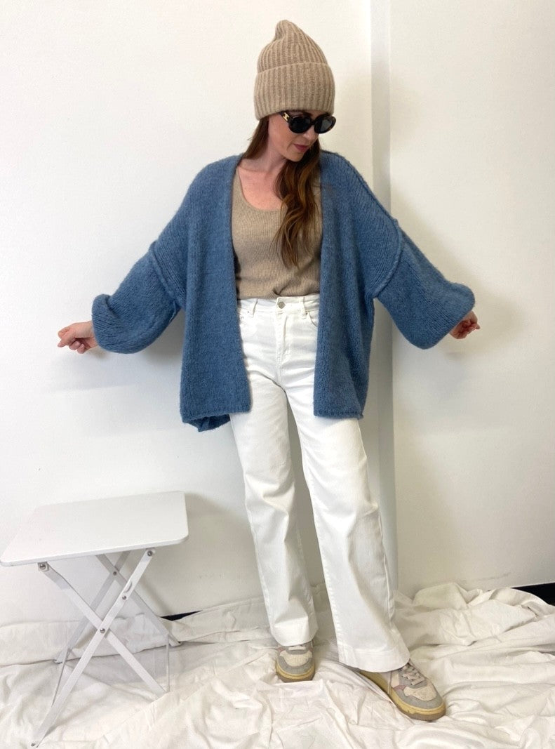 Strickjacke - Blau