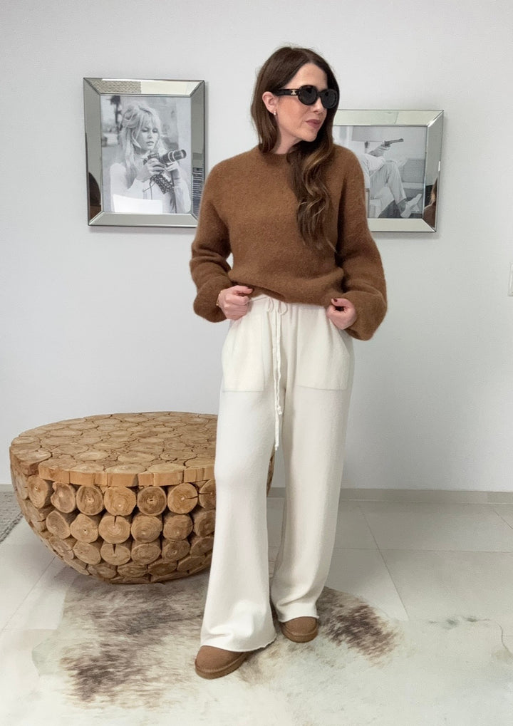 Alpaka Pullover "Sylt" - Braun