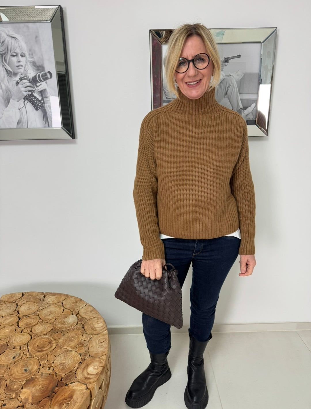 Strickpullover - Camel