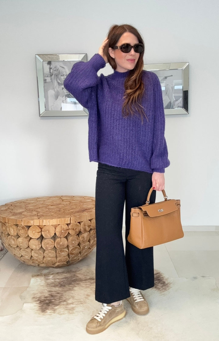 Strickpullover - Lila