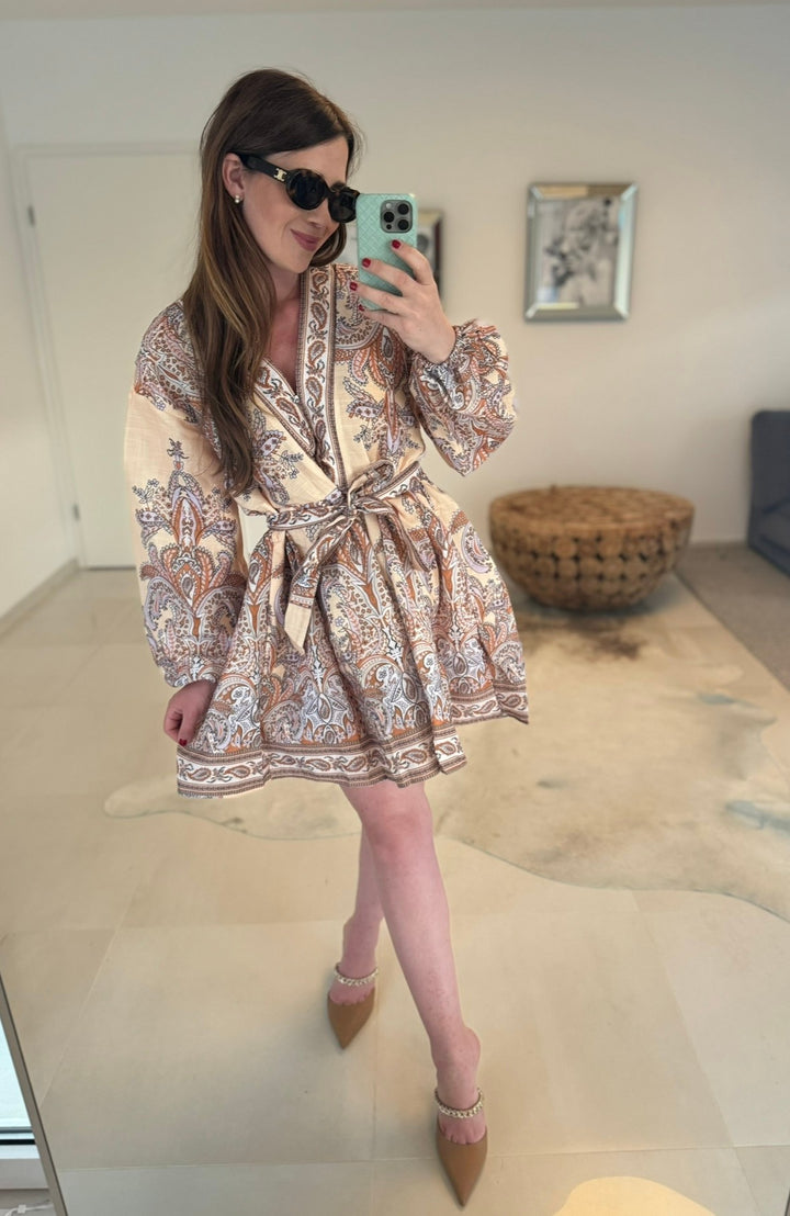 Kleid "Dream" - Gelb/Braun