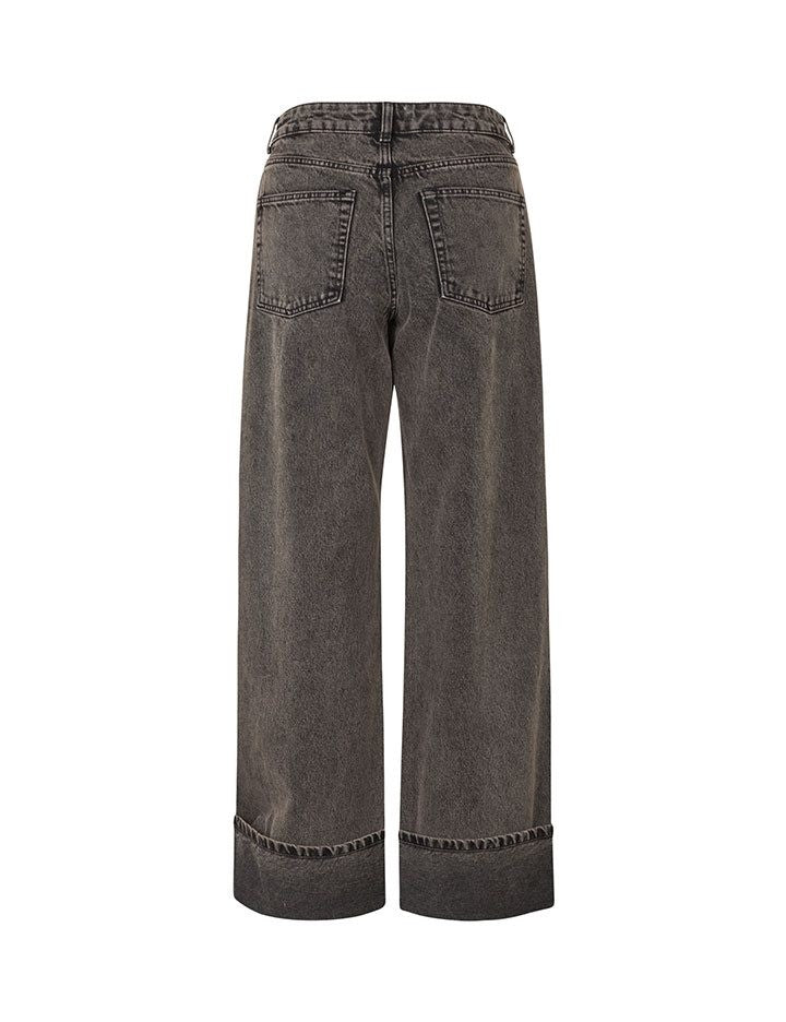 Weite Jeans - Braun