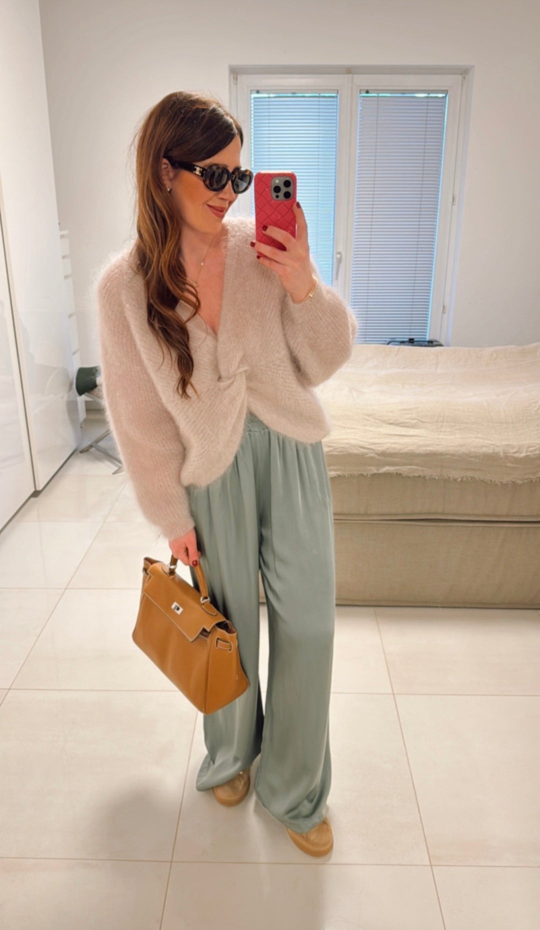 Wende-Mohairpullover - Beige