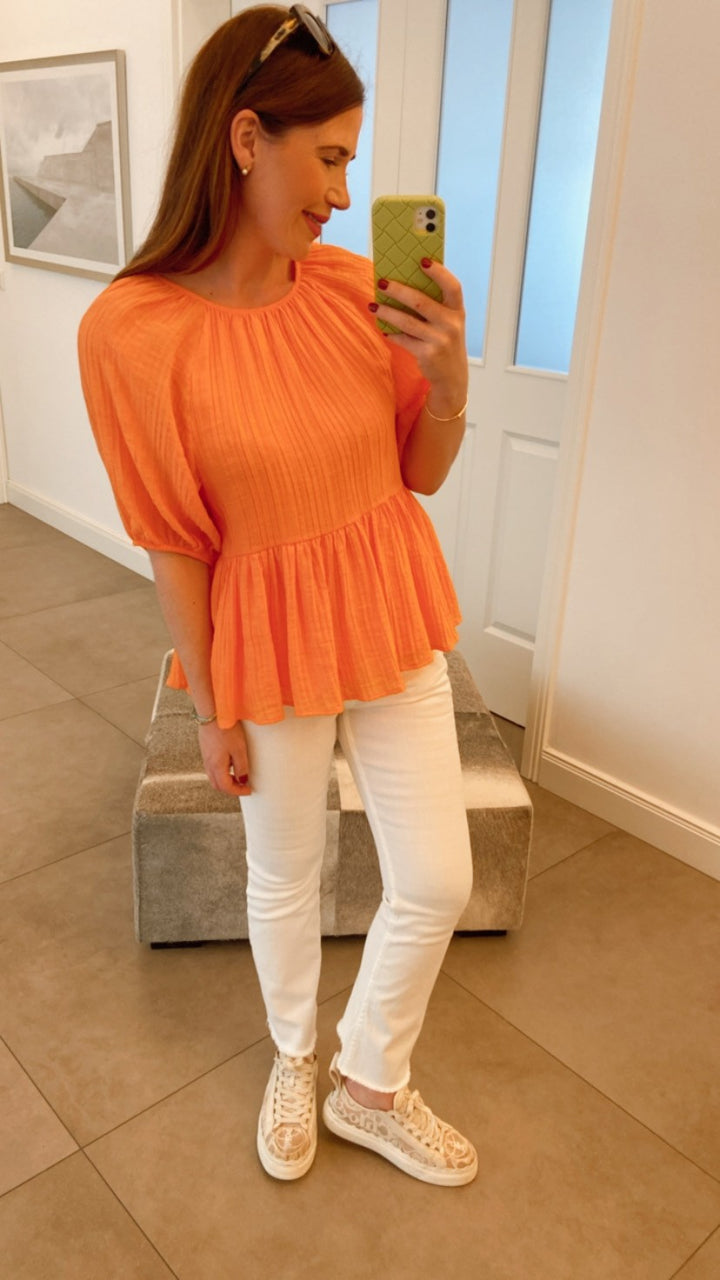 Bluse - Orange