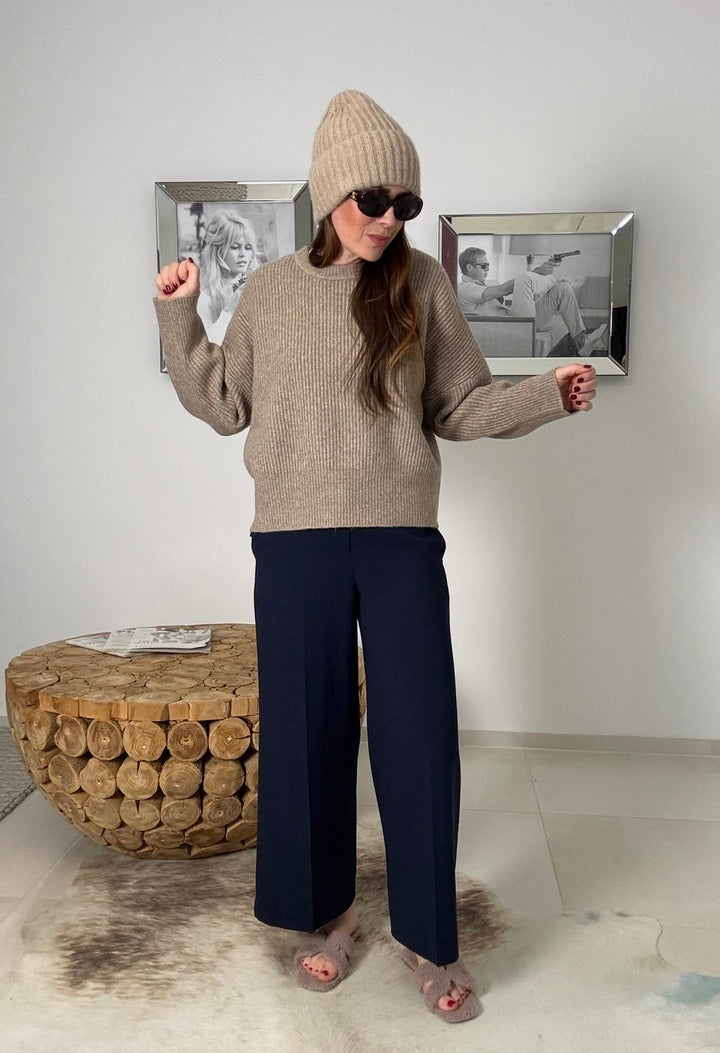 Strickpullover - Braun