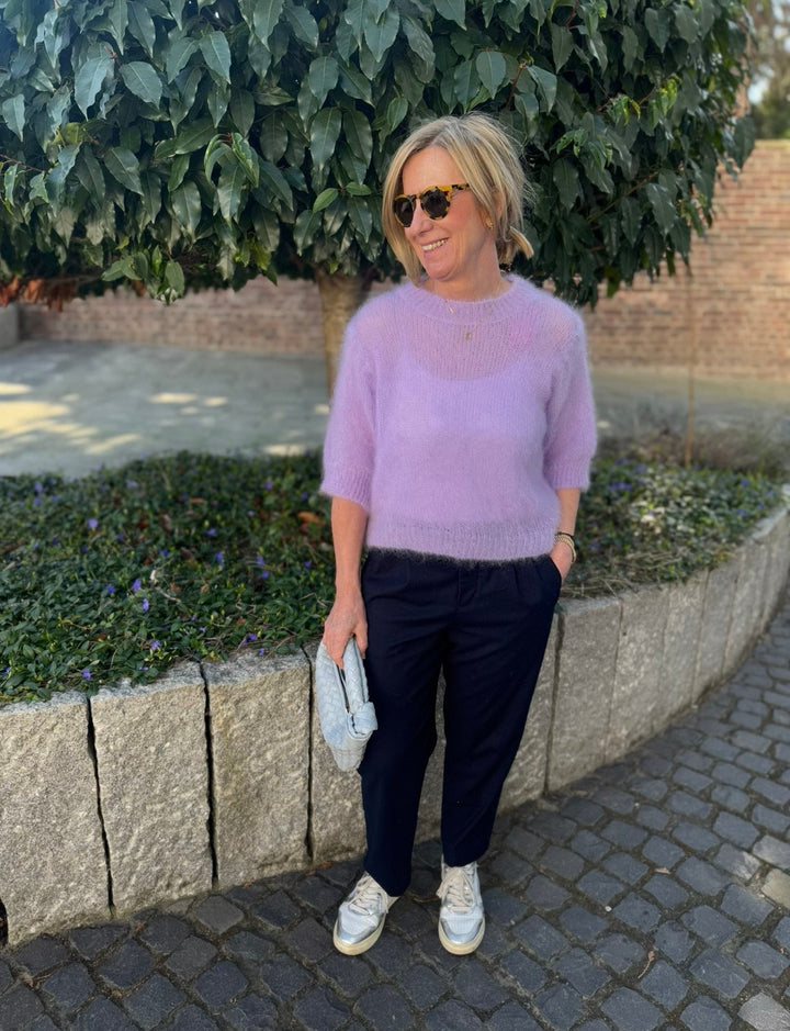 Mohair-Shirt - Flieder