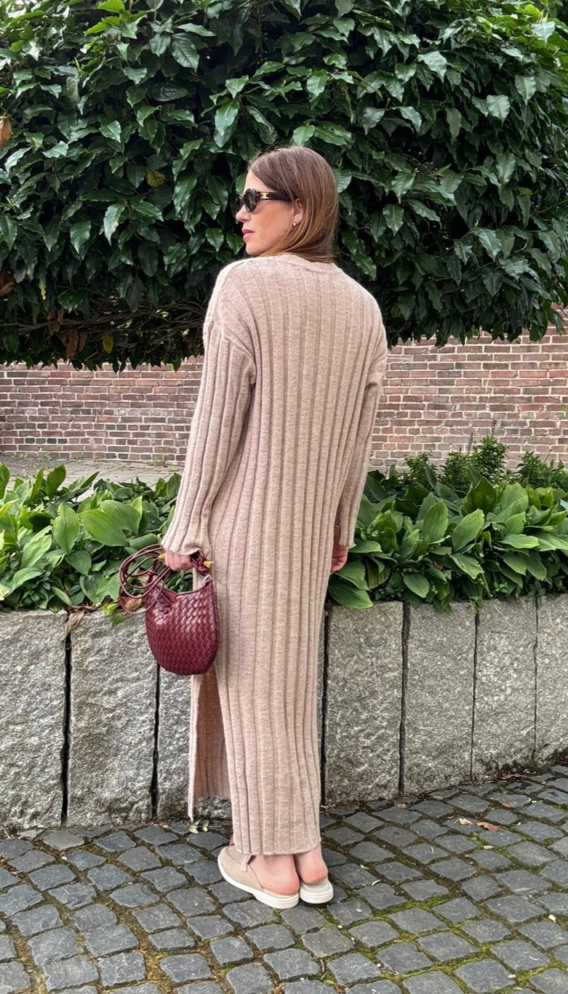 Maxi-Kleid - Puder