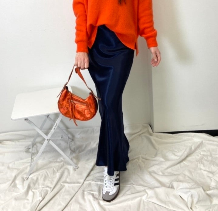 Metallic-Tasche - Orange