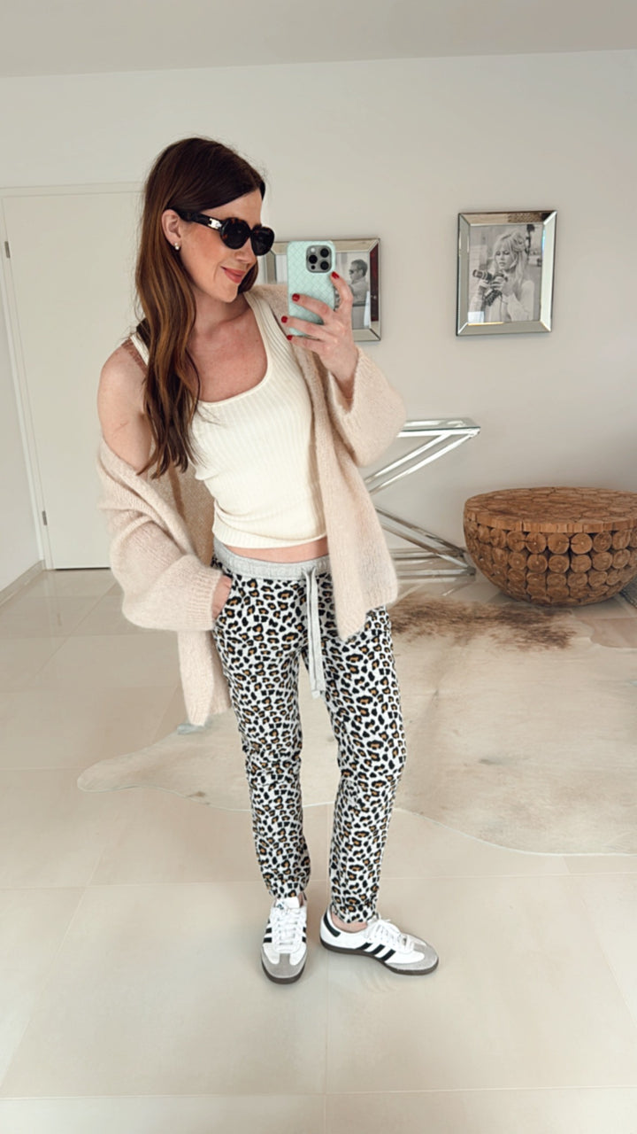 CROPPED JOGGER LEOPARD