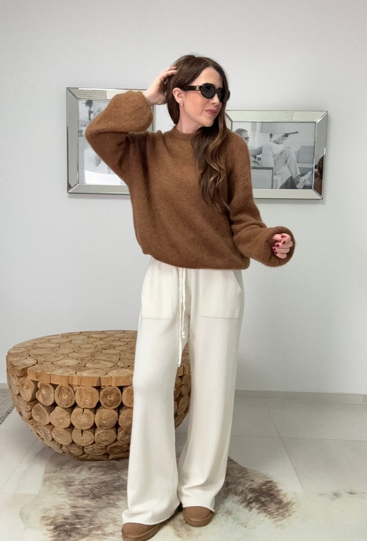 Alpaka Pullover "Sylt" - Braun